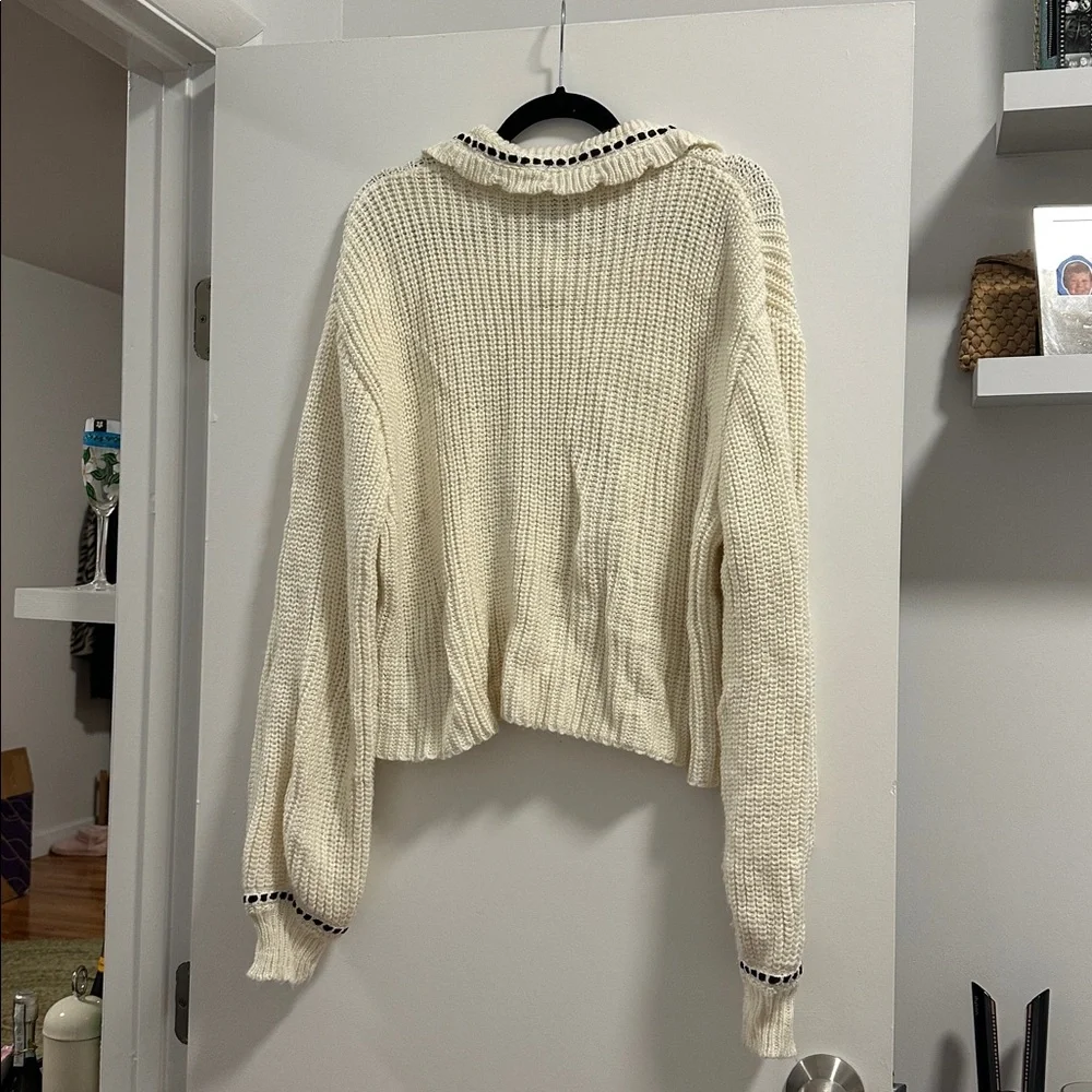 Forever21 Stitched-Trim Cardigan Sweater - Picture 3 of 13